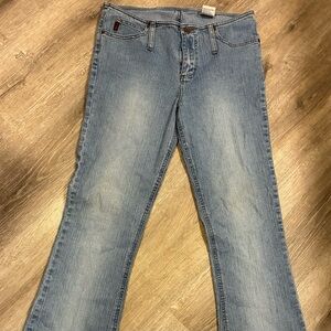 Vintage Y2K Low Rise Flare Jeans Size 9 Mudd Light Wash Bootcut Denim